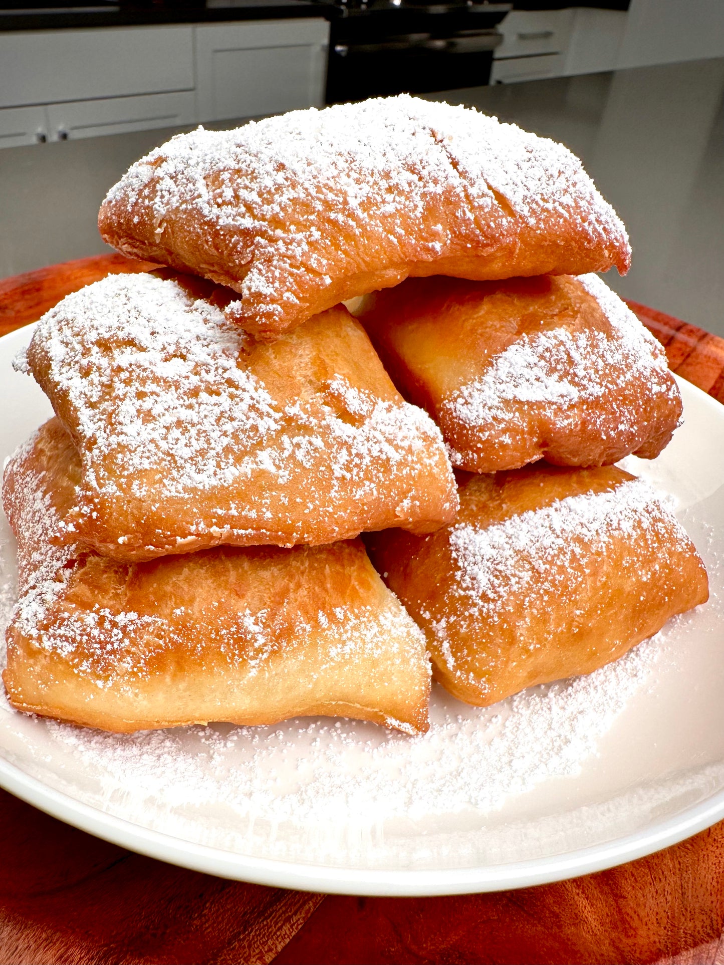 New Orleans Beignets with Banana Foster Sauce