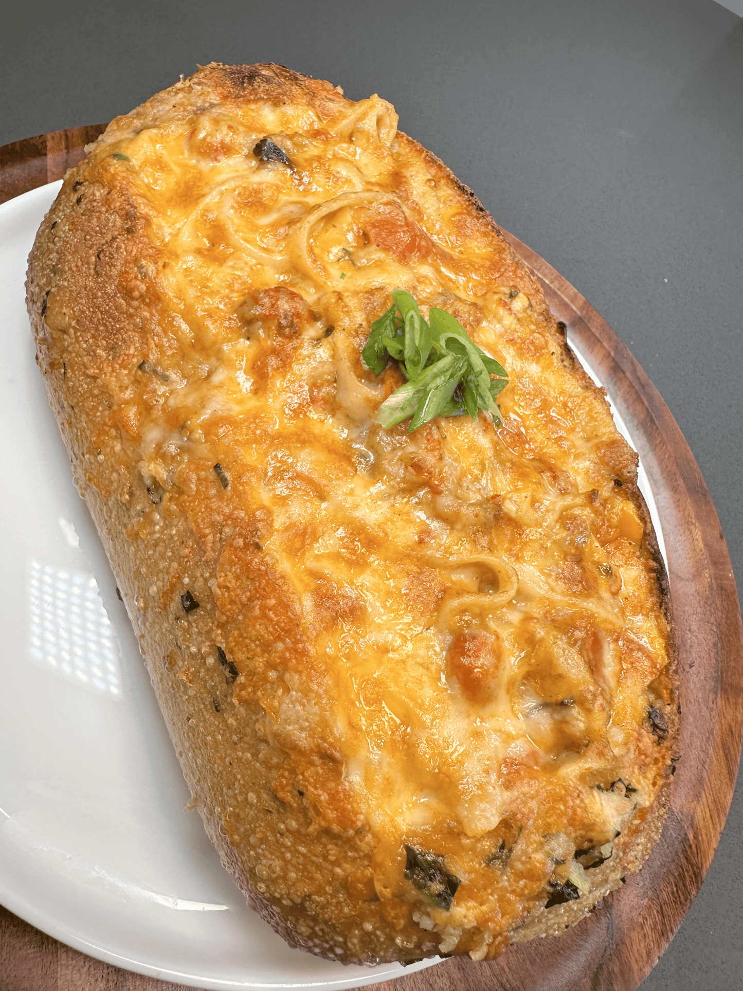 Creole Crawfish Pasta Bread Bowls